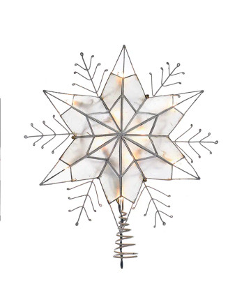 CAPIZ STAR SNOWFLAKE TREETREETOP - UL3143