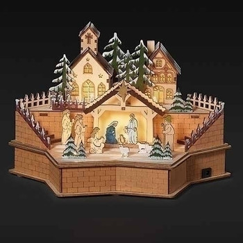 8" LED NATIVITY SCENE STAR BASE - 135449