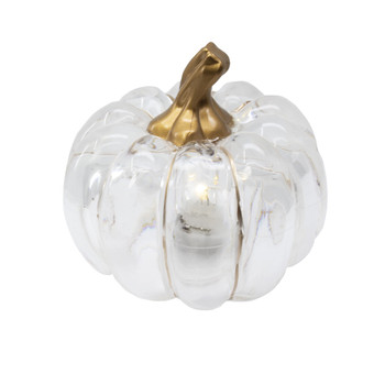 CLEAR GOLD PUMPKIN