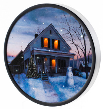 ROUND HOUSE W/ SNOWMAN - OSW187963