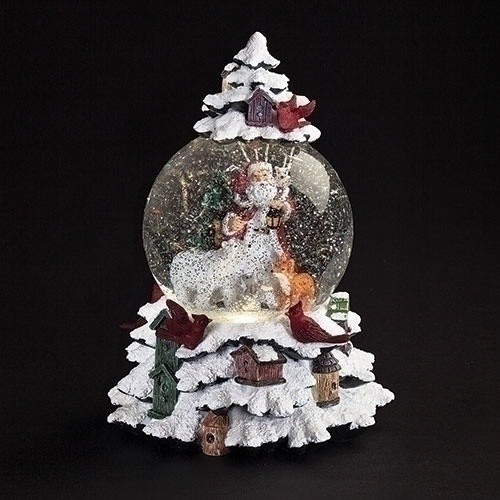 MUSICAL LED SWIRL SANTA -134365