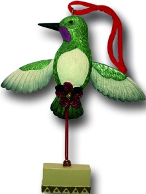 HUMMINGBIRD PULL STRING ORNAMENT - 27299