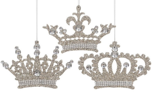 SPARKLING CROWN ORN 4.5IN - 04-12658