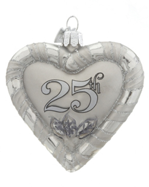 25th anniversary ornament by heart gifts 25th anniversary ornament by heart gifts