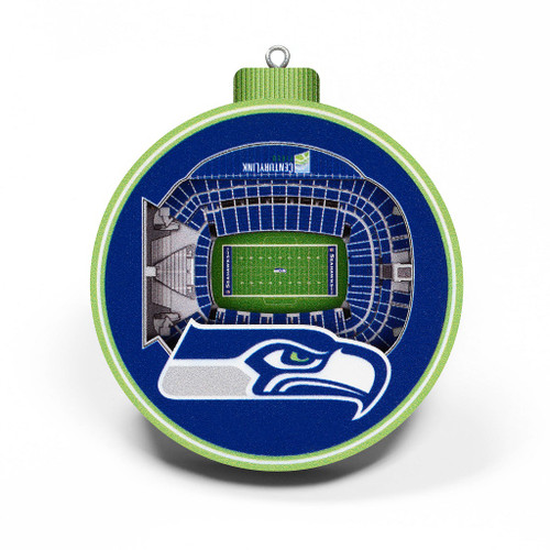 SEATTLE SEAHAWKS 3D STADIUM ORNAMENT - 8498057