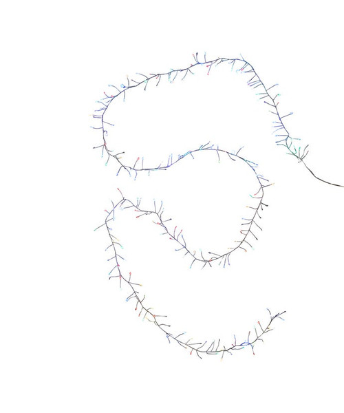 RGB TWINKLE FAIRY CLUSTER GARLAND - UL2602RGB