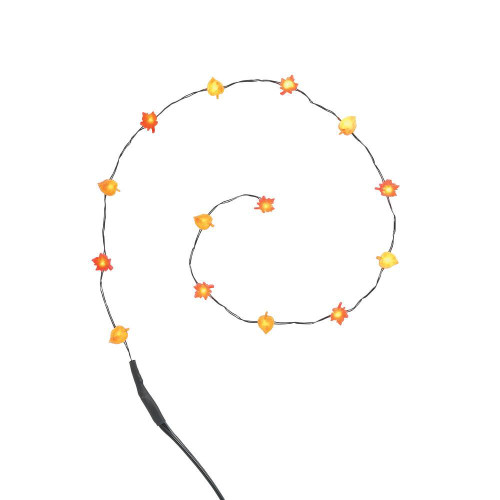 HALLOWEEN - STRING OF LIT AUTUMN LEAVES - 6007712