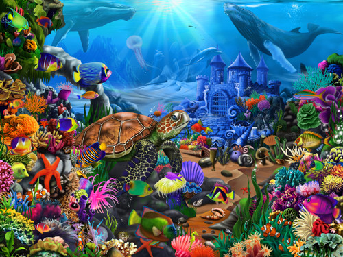 MAGICAL UNDERSEA TURTLE PUZZLE - VC1145