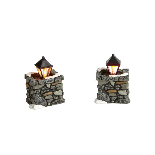 VILLAGE - LIMESTONE LAMPS SET OF 2 - 4020257