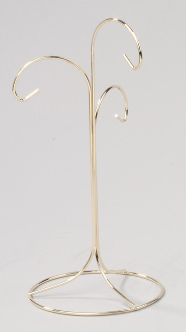 BRASS 3 ARM WIRE ORNAMENT STAND - 34122 BRASS 3 ARM WIRE ORNAMENT STAND - 34122