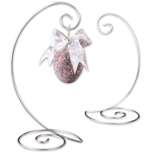 LARGE SILVER SPIRAL ORNAMENT TREE - 35381