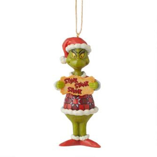 GRINCH STINK STANK STUNK ORNAMENT - JIM SHORE - 6009208