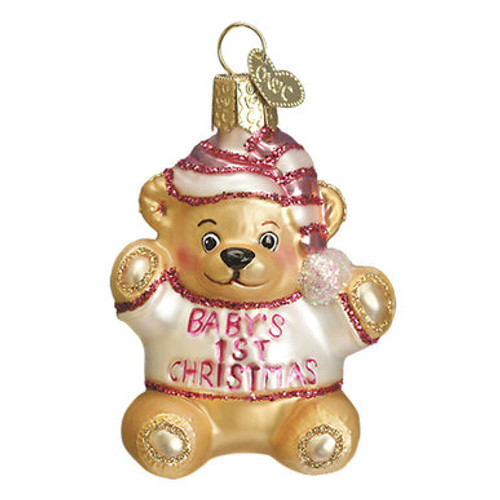 BABY GIRL'S FIRST TEDDY BEAR - 12610