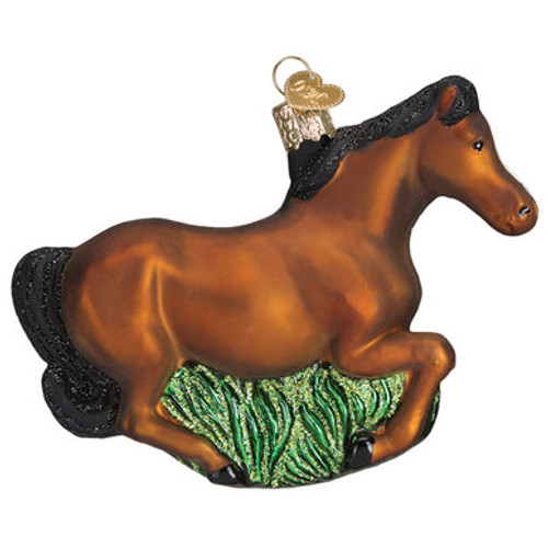BROWN MUSTANG ORNAMENT - 12619