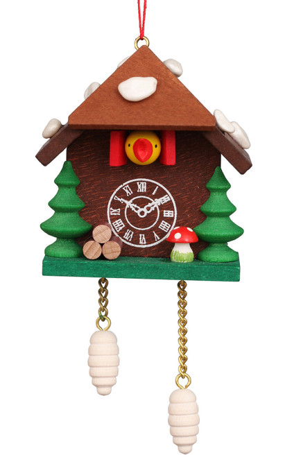 MUSHROOM CUCKOO CLOCK ORNAMENT - 10-0027