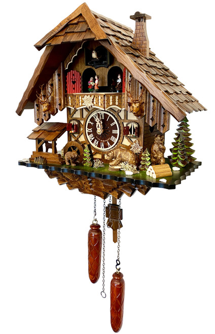 EDELWEISS ELK LODGE CUCKOO CLOCK - 48713QMT EDELWEISS ELK LODGE CUCKOO CLOCK - 48713QMT