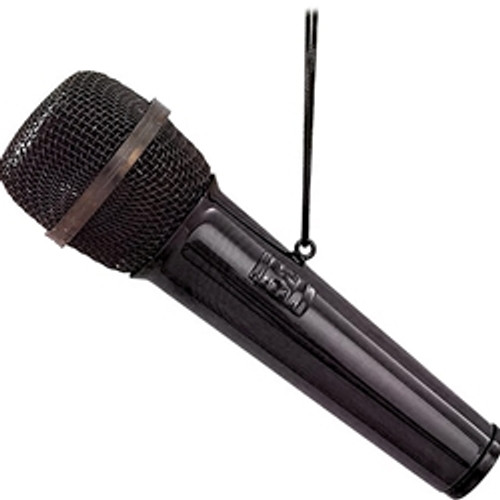 BLACK MICROPHONE ORNAMENT - OMFONB