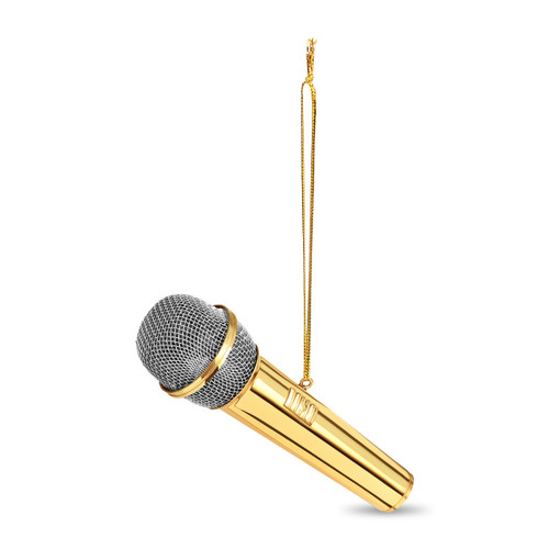 GOLDEN MICROPHONE ORNAMENT - OMFON