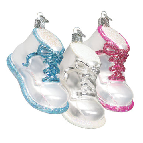 WHITE BABY SHOE - 32490
