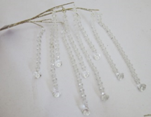 HANGING CLEAR BEADS SPRAY 25" - 27-22364 HANGING CLEAR BEADS SPRAY 25" - 27-22364