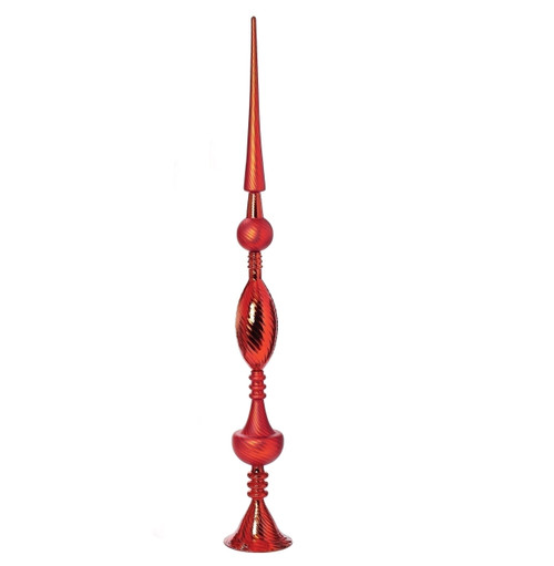 46" RED FINIAL CHRISTMAS TABLE PIECE - 133051