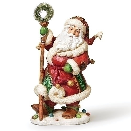 SANTA WITH STAFF FIGURE - 134242
