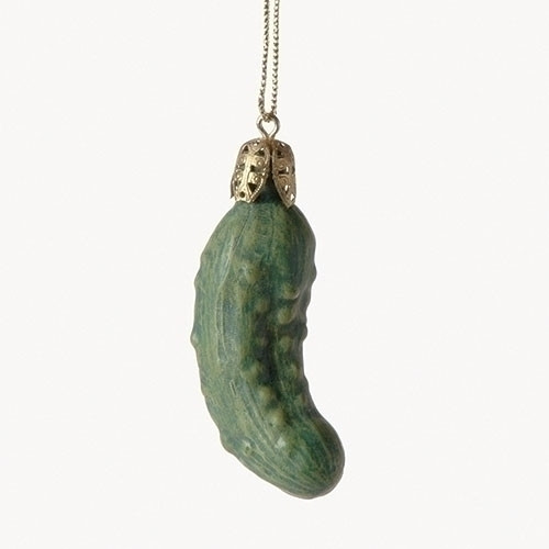 CHRISTMAS PICKLE AND STORAGE JAR - SET OF 2 - ORNAMENT - 82573