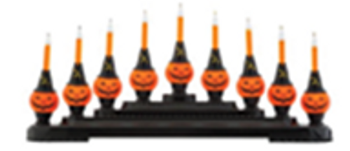 HALLOWEEN 9 COUNT PUMPKIN BUBBLE LIGHTS CANDOLIER - 4027908 HALLOWEEN 9 COUNT PUMPKIN BUBBLE LIGHTS CANDOLIER - 4027908