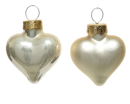 HEART GLASS ENAMEL PEARL - 010176