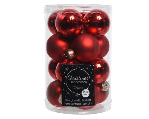 BAUBLES GLASS RED - 010356