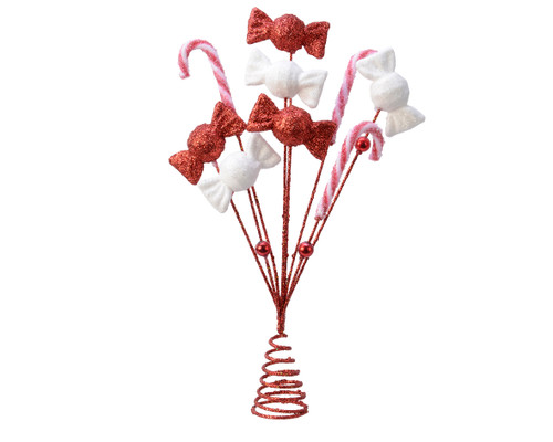 GLITTER CANDY TREETOPPER - 029315