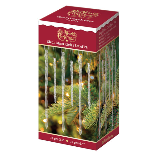 CLEAR GLASS ICICLES - 34046