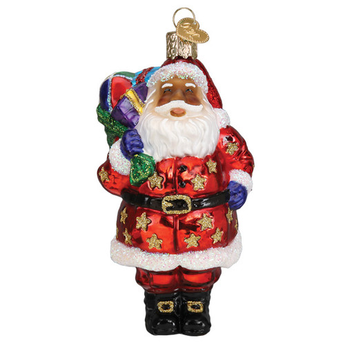 JOLLY AFRICAN AMERICAN SANTA - 40325