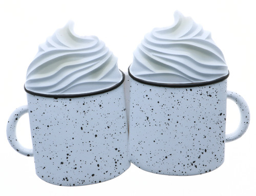 FAMILY OF 2 HOT CHOCOLATE WITH WHIP ORNAMENT - OR2260-2