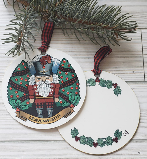 PLAID NUTCRACKER ORNAMENT - CA059