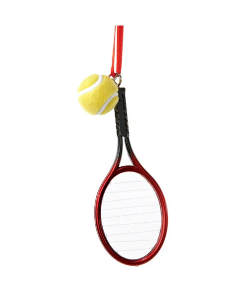 TENNIS RACKET WITH BALL ORNAMENT - D0552 TENNIS RACKET WITH BALL ORNAMENT - D0552