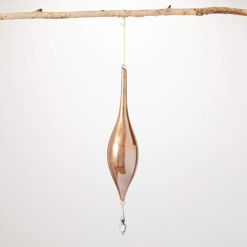 GOLD FINIAL DROP ORNAMENT - OR10418 GO GOLD FINIAL DROP ORNAMENT - OR10418 GO