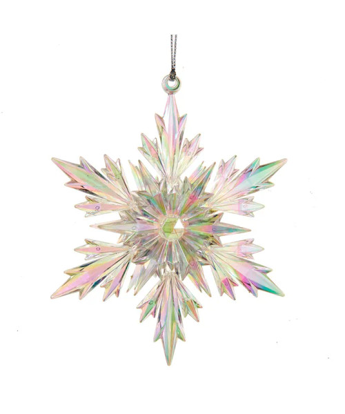IRIDESCENT SNOWFLAKE ORN - J5065 IRIDESCENT SNOWFLAKE ORN - J5065