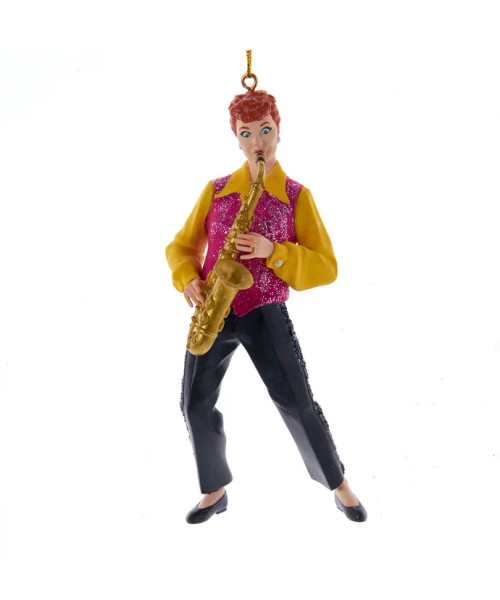 LUCY® PLAYING SAXOPHONE ORN - LU2221 LUCY® PLAYING SAXOPHONE ORN - LU2221