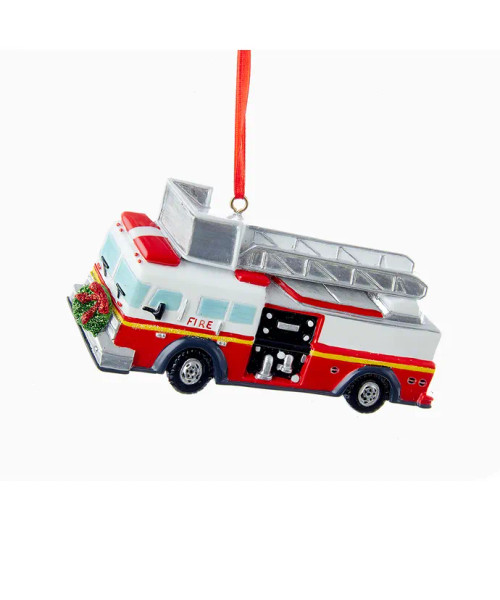 FIRE TRUCK ORNAMENT - W8212 FIRE TRUCK ORNAMENT - W8212