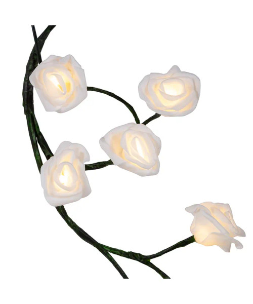 LED WHITE ROSE GARLAND - P7406GEC LED WHITE ROSE GARLAND - P7406GEC