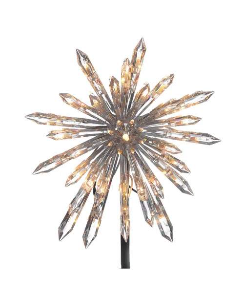 CRYSTAL SNOWFLAKE TREE TOPPER - UL1883