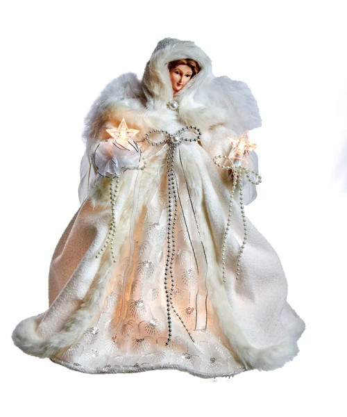 FUR CLOAK WHITE ANGEL TREETOPPER - UL2234