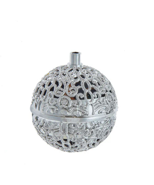 SILVER CHIRPING BIRD ORN - BAT1505