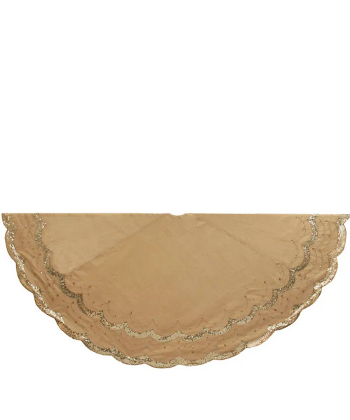 GOLD EMBOSSED TREE SKIRT - TS0264 GOLD EMBOSSED TREE SKIRT - TS0264