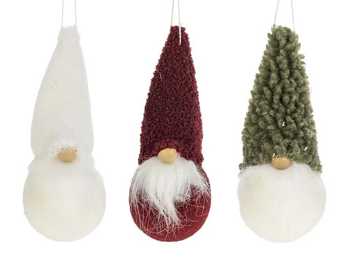 FABRIC SANTA ORN - 72-10552