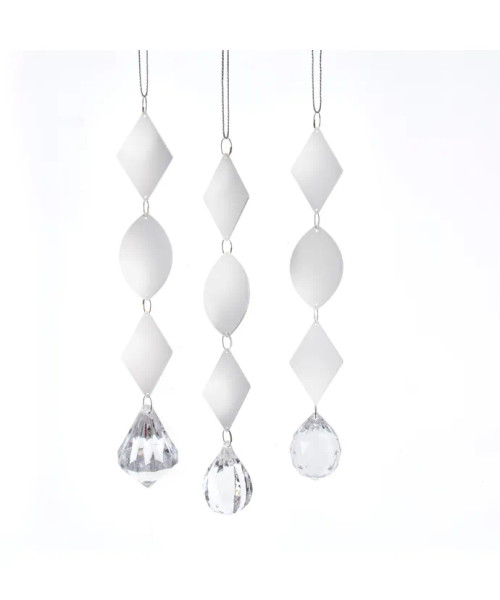 ACRYLIC MIRROR DANGLE ORN - D4070