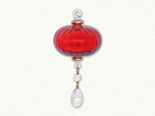 CRYSTAL SWIRL SPHERE ORN - O-494C
