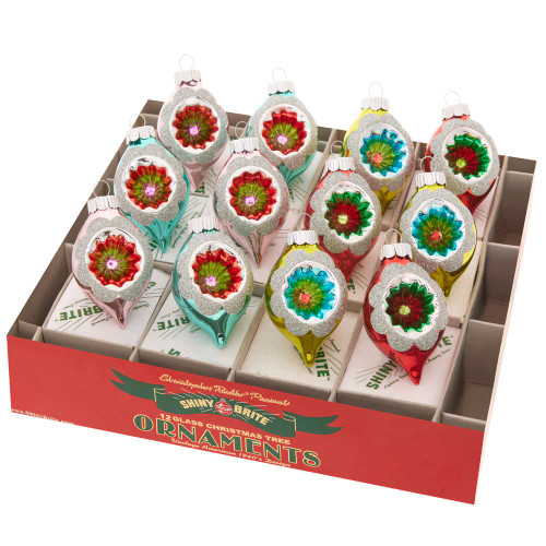 FESTIVE FETE 12 COUNT 1.75" DECORATED REFLECTOR TULIPS - 4028173