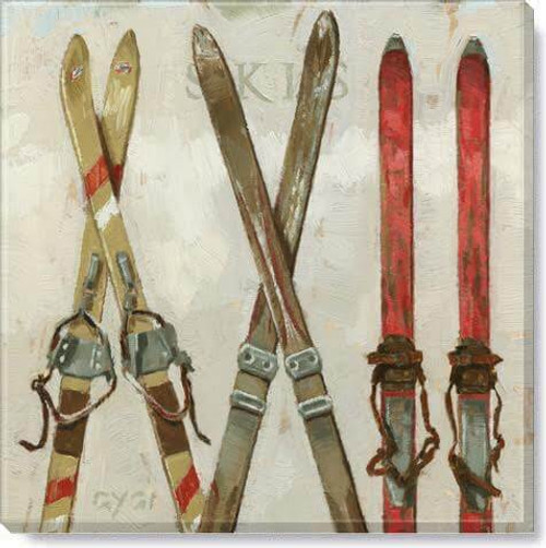 5" LEAVENWORTH SKIS WALL ART  - 372-Z-0505 5" LEAVENWORTH SKIS WALL ART  - 372-Z-0505